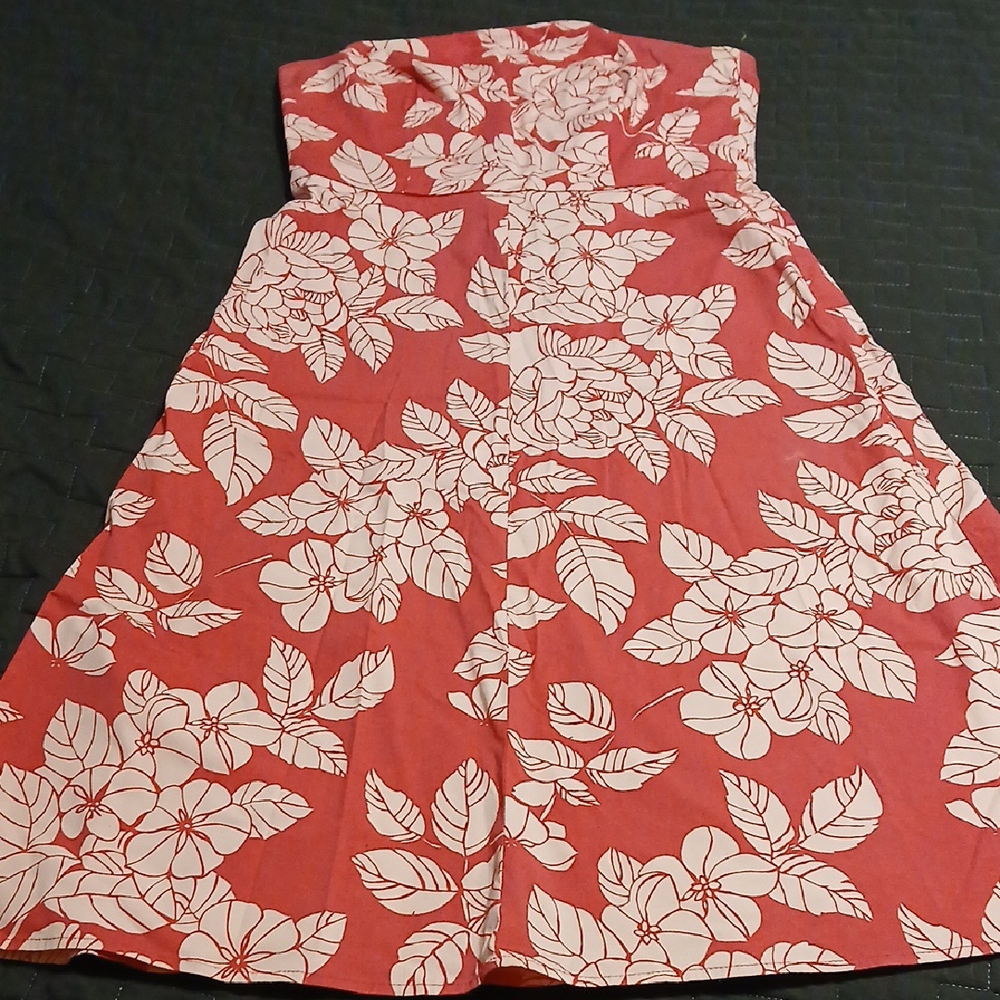 Express Strapless Floral Dress